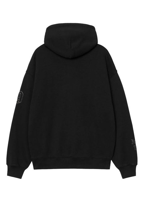 hooded hackwork sweatshirt man black CARHARTT WIP | I0356412JQ.XX